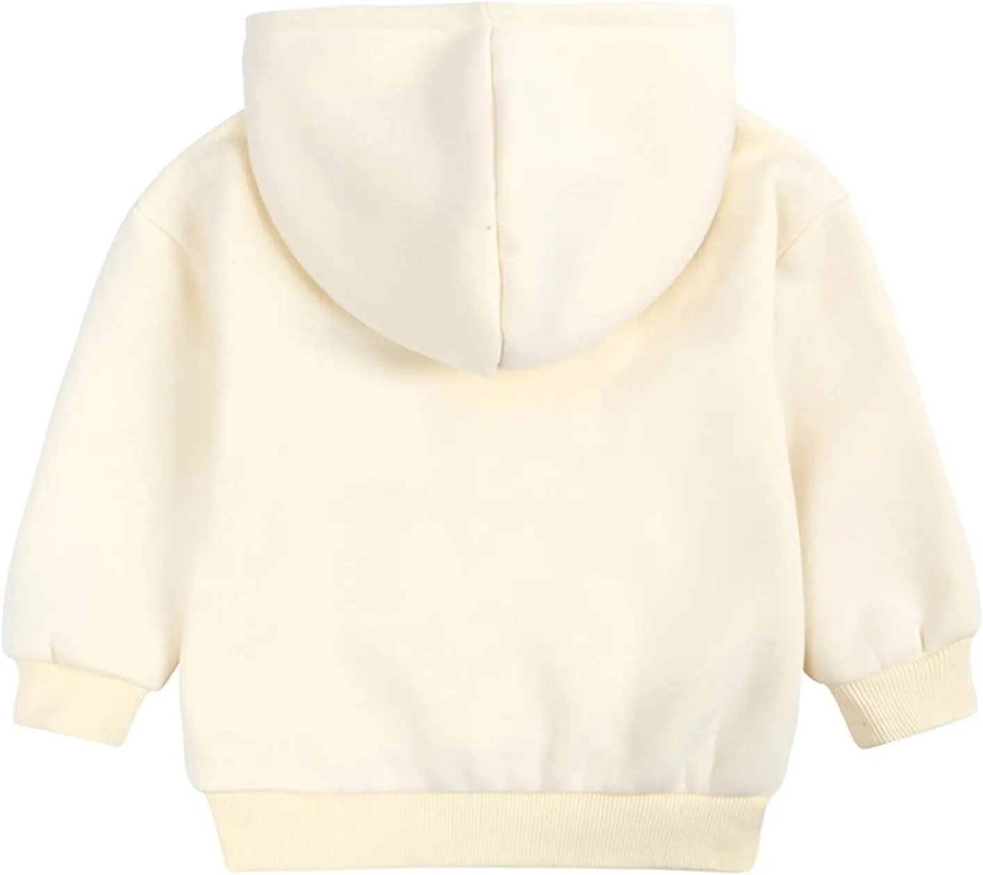 Toddler Boys Girls Pullover Fleece Sweatshirt Children Solid Plus Babies Hooded Color Top Hoodie Boys Size 14