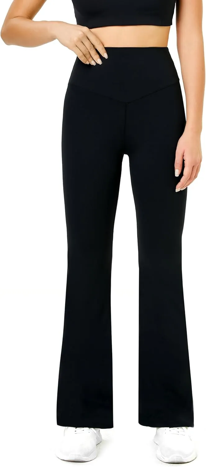 TOPYOGAS Womens Flare Yoga Pants High Waist Bootcut Leggings with Tummy Control Workout Gym Leggings