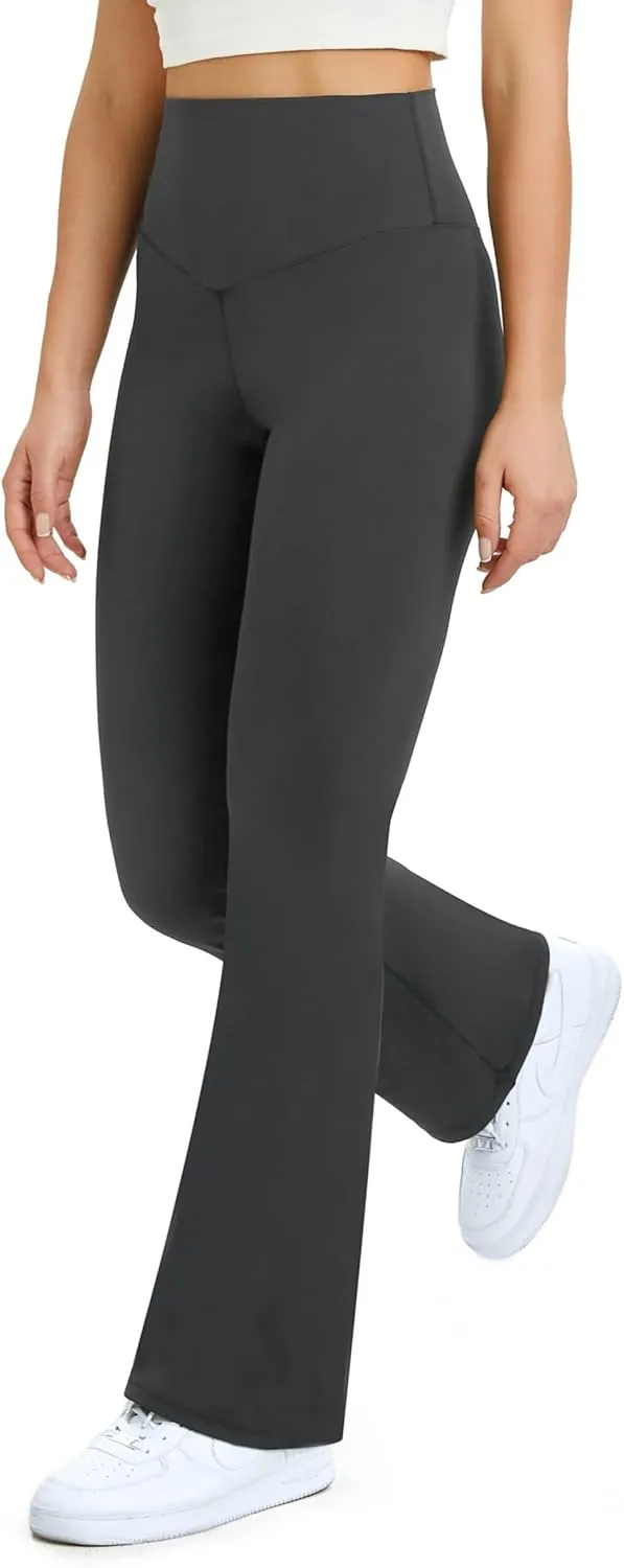 TOPYOGAS Womens Flare Yoga Pants High Waist Bootcut Leggings with Tummy Control Workout Gym Leggings
