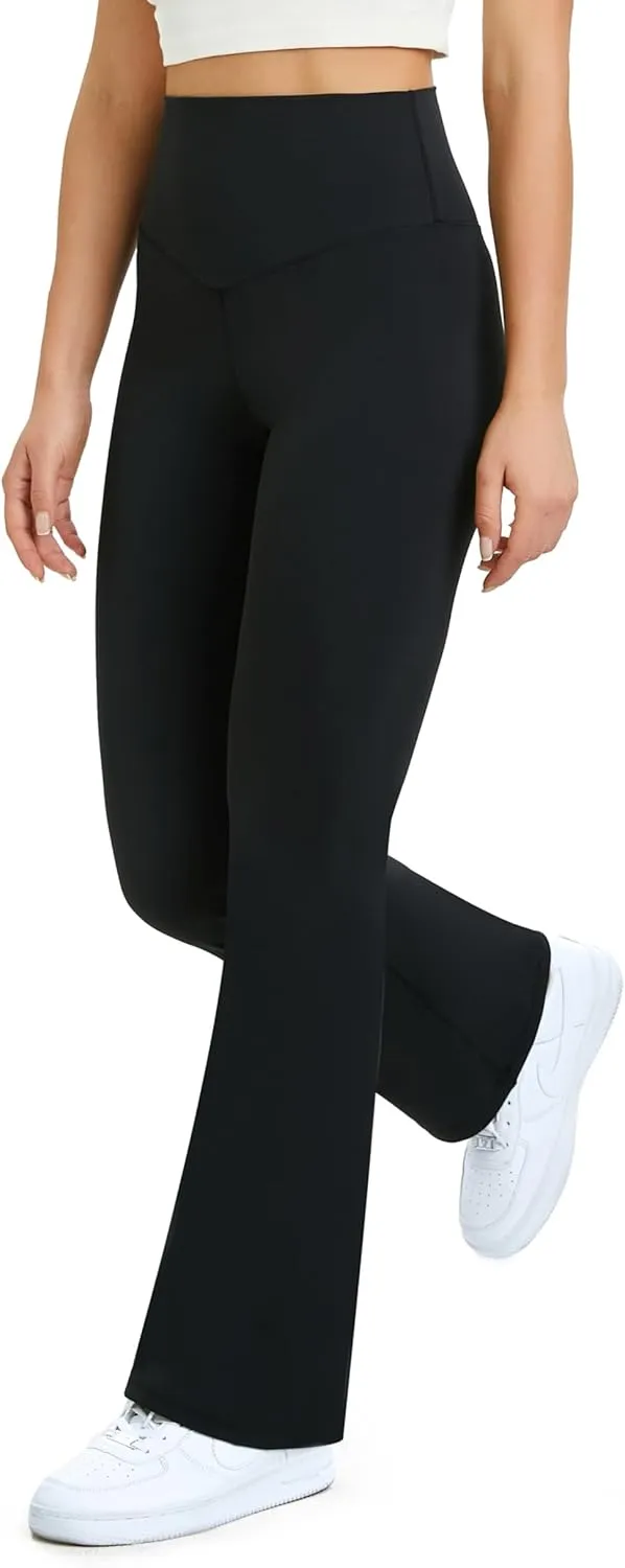 TOPYOGAS Womens Flare Yoga Pants High Waist Bootcut Leggings with Tummy Control Workout Gym Leggings