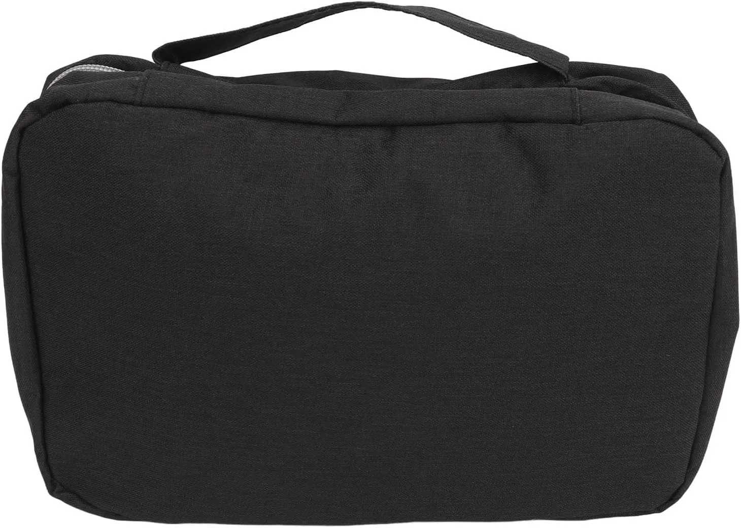 Travel Hanging Toiletry Bag Hanging Travel Cosmetic Bag Folded Toiletry Wash Organiser Pouch for Men Women (Black)