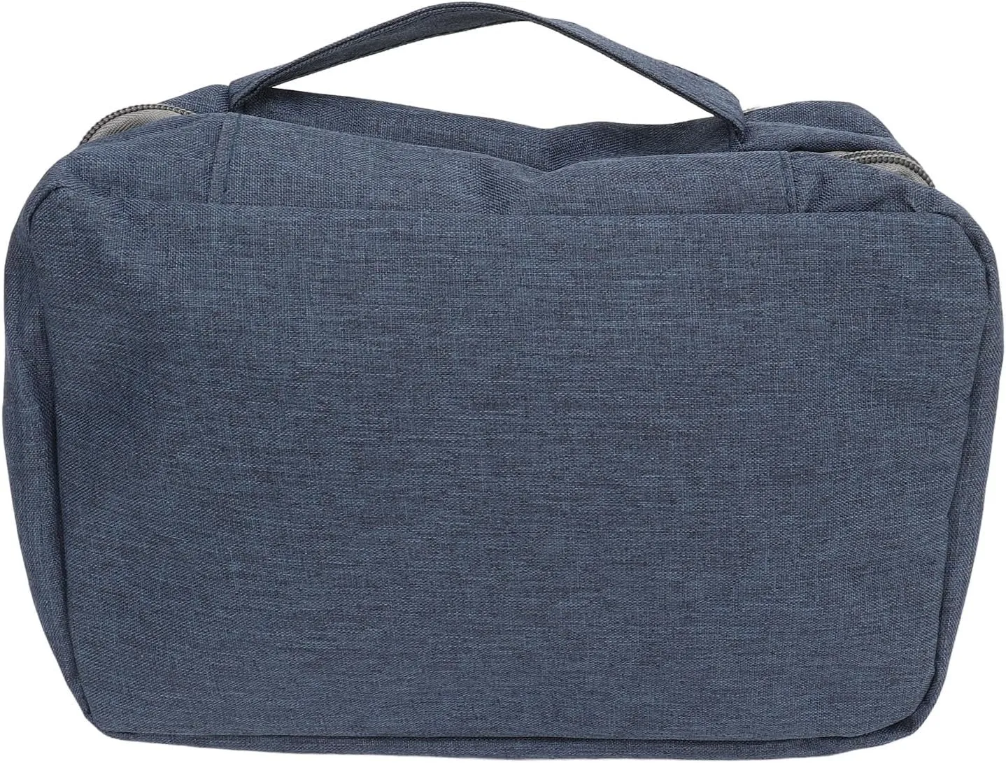Travel Hanging Toiletry Bag Hanging Travel Cosmetic Bag Folded Toiletry Wash Organiser Pouch for Men Women (Dark Blue)