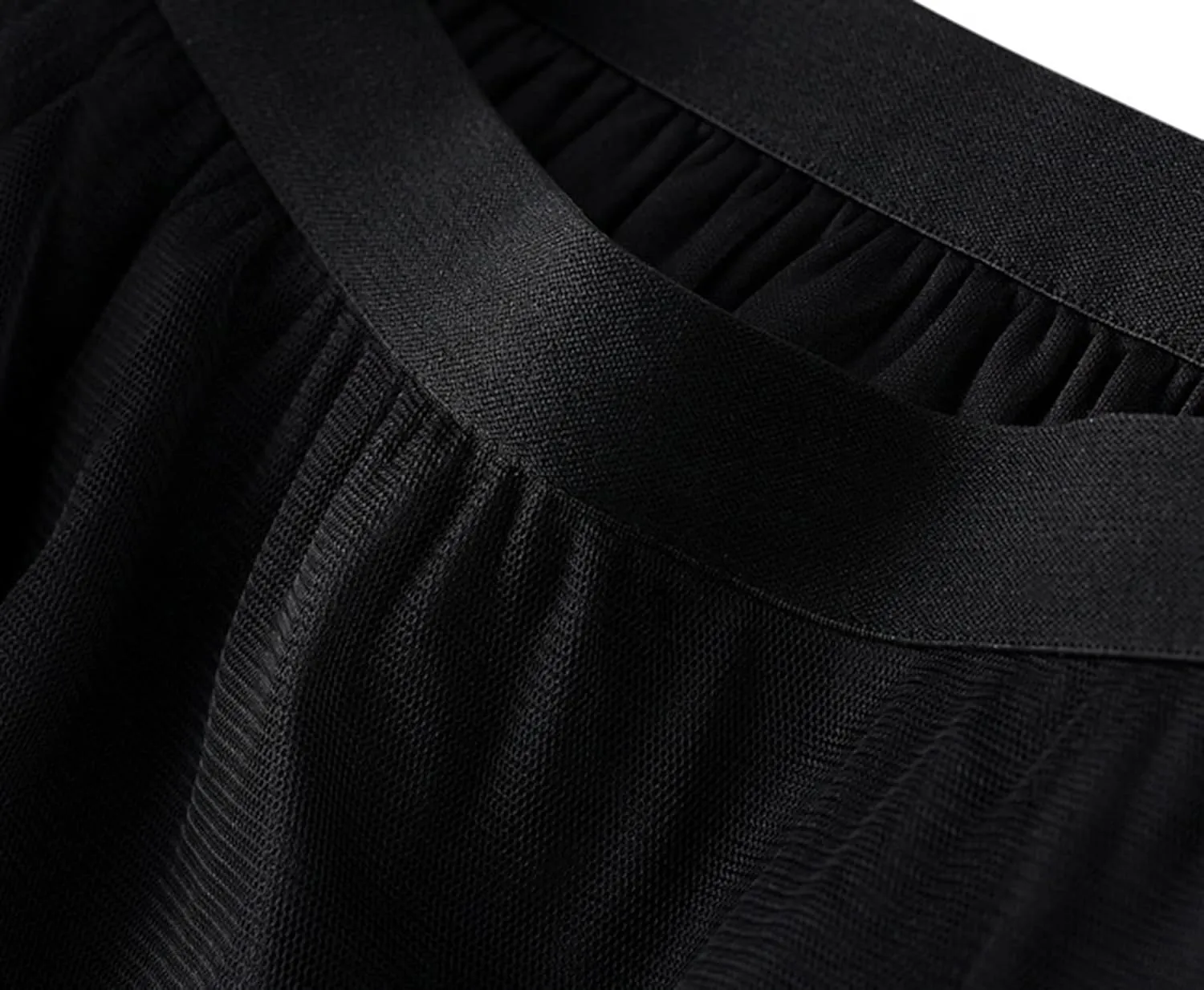 Tulle Skirts for Women 3 Layered Asymmetrical Hem Tulle A-Line Midi Skirt