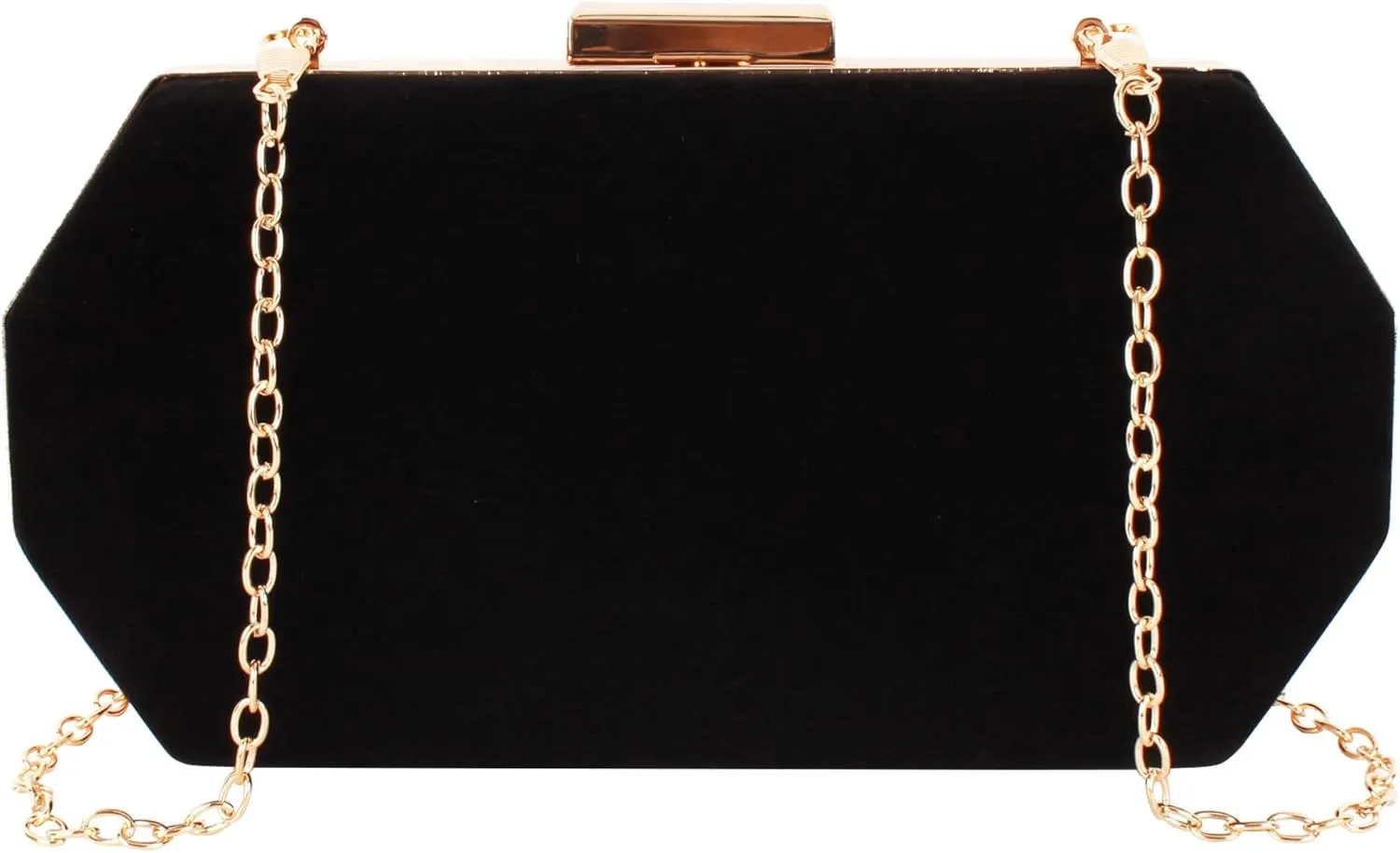 Velvet Evening Purse Box Chain Clutch Handbag Fashion Hard Shell Bridal Wedding Shoulder Crossbody for Women
