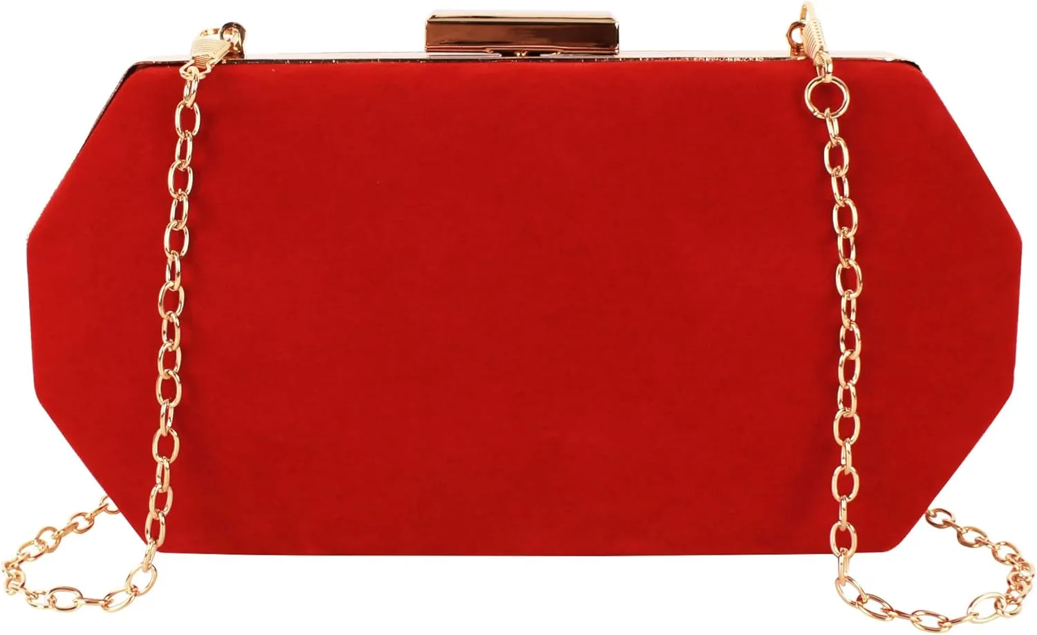 Velvet Evening Purse Box Chain Clutch Handbag Fashion Hard Shell Bridal Wedding Shoulder Crossbody for Women