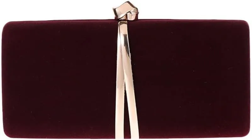 Velvet Women Evening Bags Shoulder Chain Small Day Clutch Party Handbags Female New Purse(E)