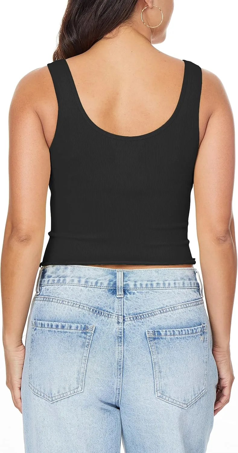 WallFlower Women's Insta Smooth Seamless Tank Tops 3-Pack (Standard and Plus)