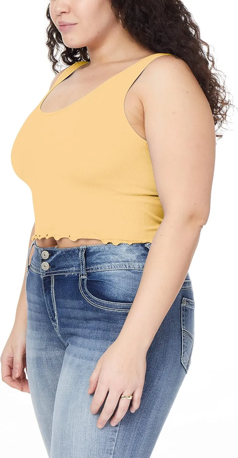 WallFlower Women's Insta Smooth Seamless Tank Tops 3-Pack (Standard and Plus)