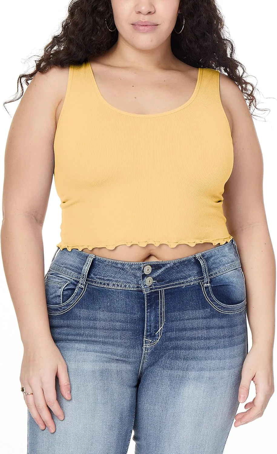 WallFlower Women's Insta Smooth Seamless Tank Tops 3-Pack (Standard and Plus)