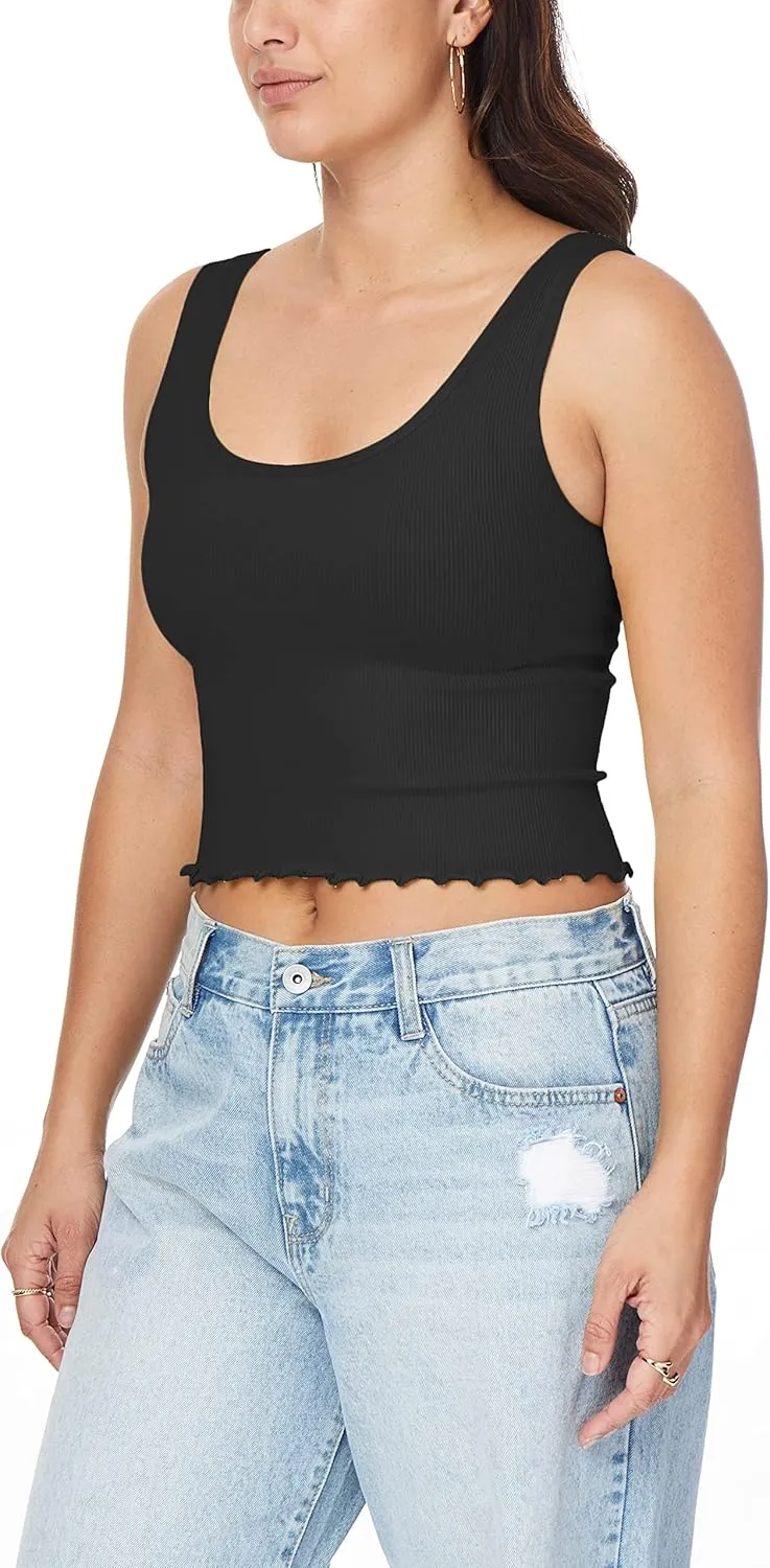 WallFlower Women's Insta Smooth Seamless Tank Tops 3-Pack (Standard and Plus)