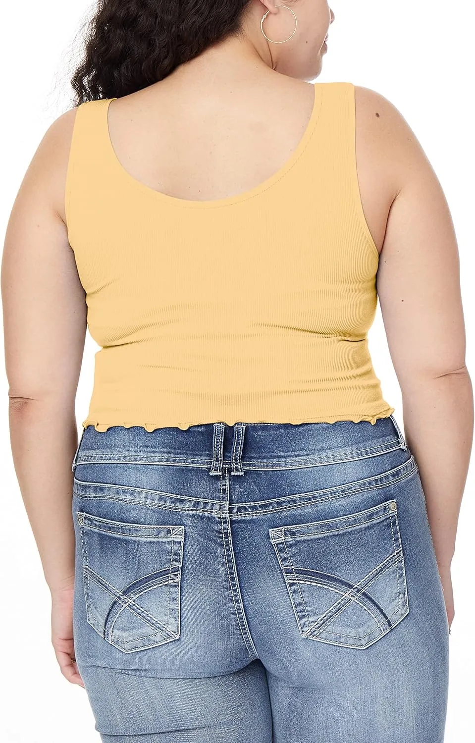WallFlower Women's Insta Smooth Seamless Tank Tops 3-Pack (Standard and Plus)
