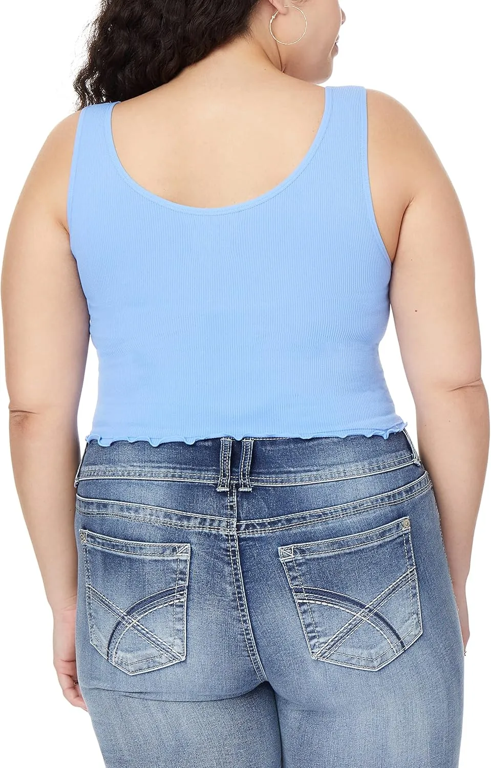 WallFlower Women's Insta Smooth Seamless Tank Tops 3-Pack (Standard and Plus)