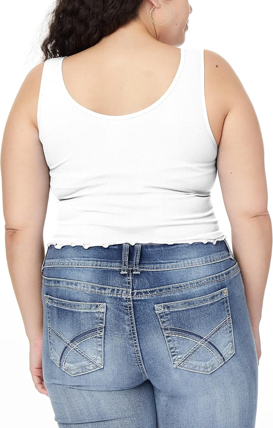 WallFlower Women's Insta Smooth Seamless Tank Tops 3-Pack (Standard and Plus)