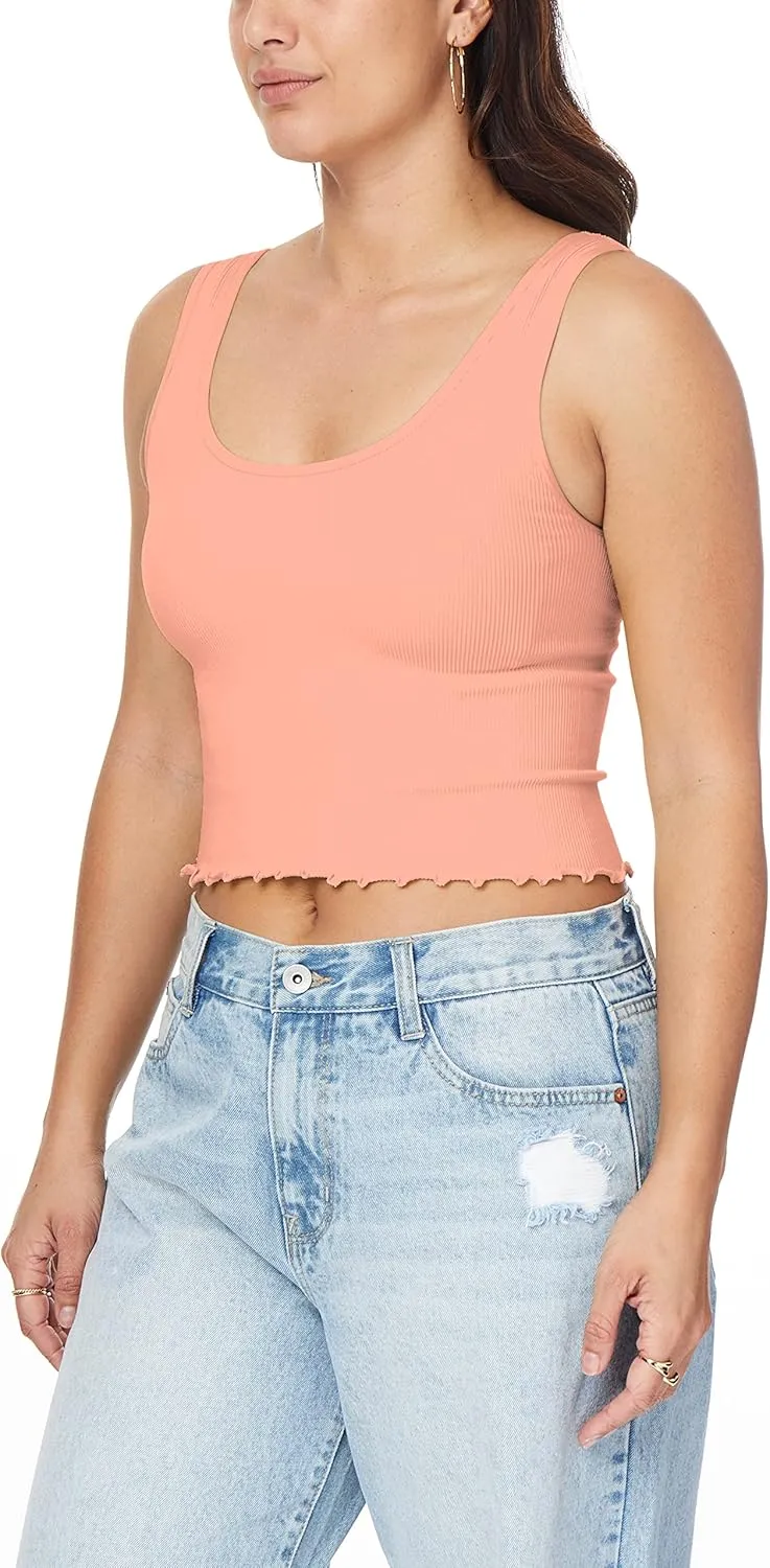 WallFlower Women's Insta Smooth Seamless Tank Tops 3-Pack (Standard and Plus)