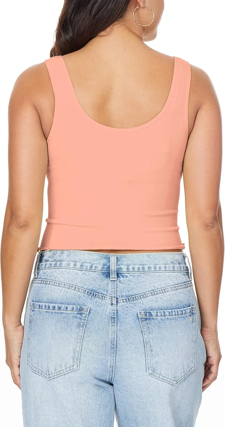 WallFlower Women's Insta Smooth Seamless Tank Tops 3-Pack (Standard and Plus)
