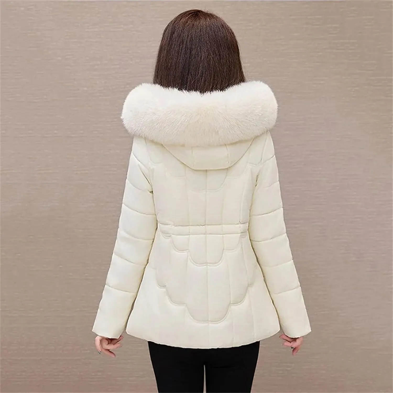 Winter Down Jacket Women Parkas Fashion Warm Cotton Padded Coat Ladies Short Overcoat Hooded Overwear Tops