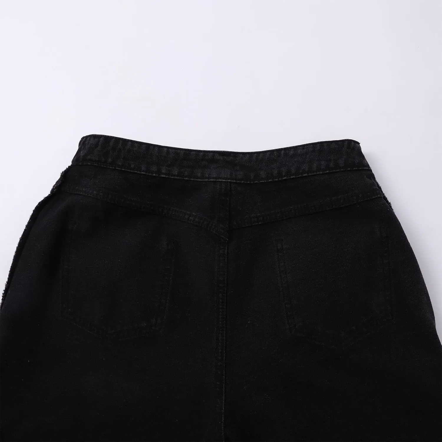 Women 2025 Summer Denim Shorts Trendy High Waisted Ripped Distressed Jean Shorts Stretchy Casual Fashion Jean Shorts
