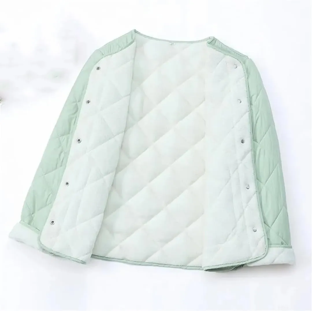 Women Jacket Winter Parkas Female Cotton-Padded Jackets Quilted Light Thin Down Cotton Short Coat Ladies Outwear