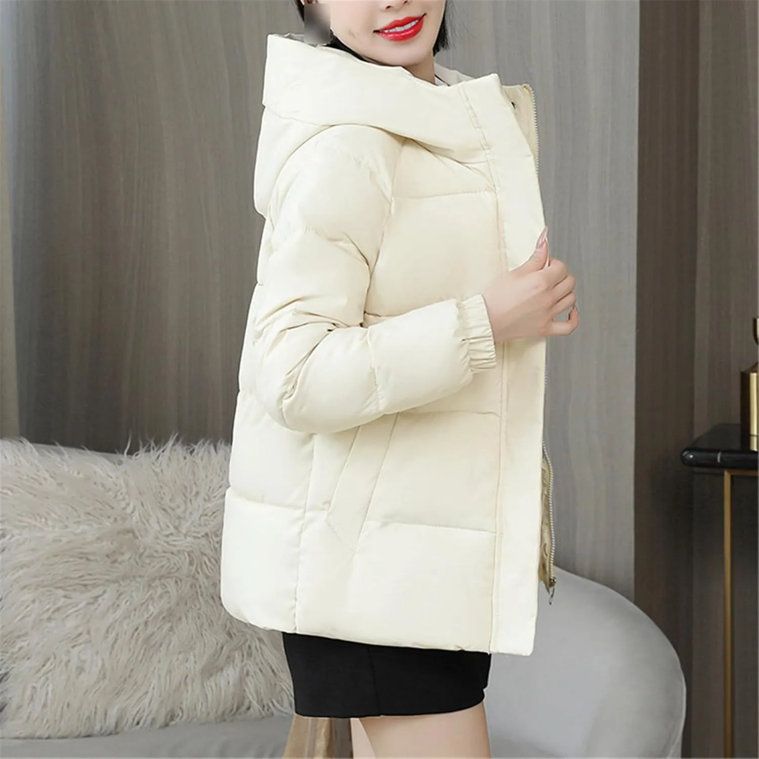 Women Short Jacket Winter Thick Hooded Cotton Padded Coats Female Puffer Parkas Women Clothes Outwear
