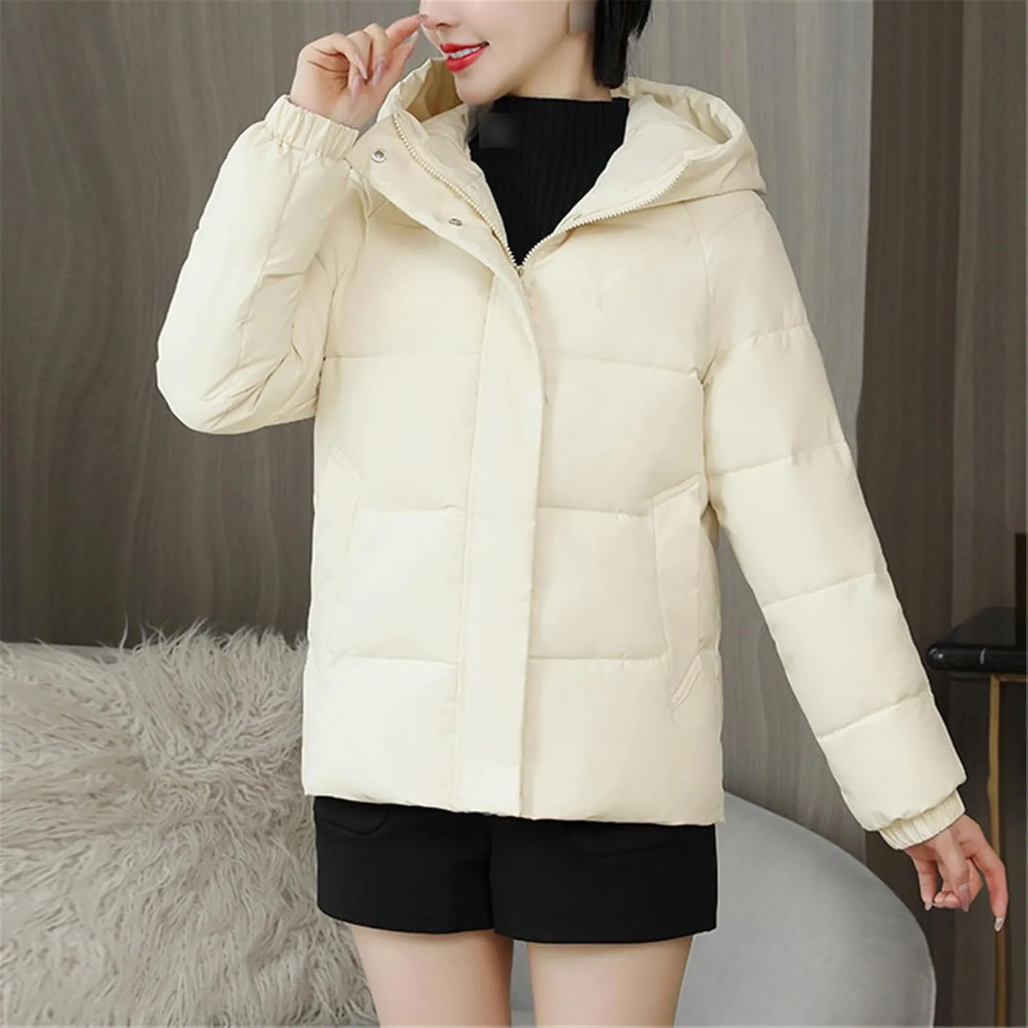 Women Short Jacket Winter Thick Hooded Cotton Padded Coats Female Puffer Parkas Women Clothes Outwear