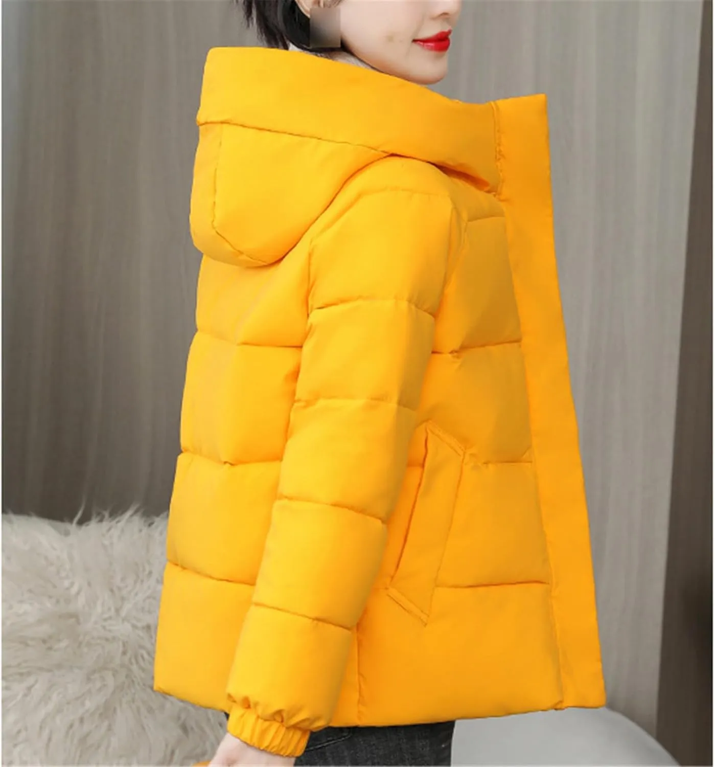Women Short Jacket Winter Thick Hooded Cotton Padded Coats Female Puffer Parkas Women Clothes Outwear