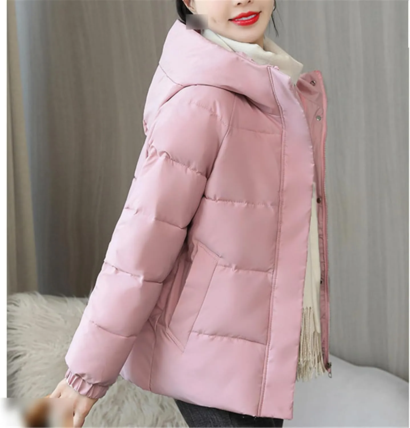Women Short Jacket Winter Thick Hooded Cotton Padded Coats Female Puffer Parkas Women Clothes Outwear