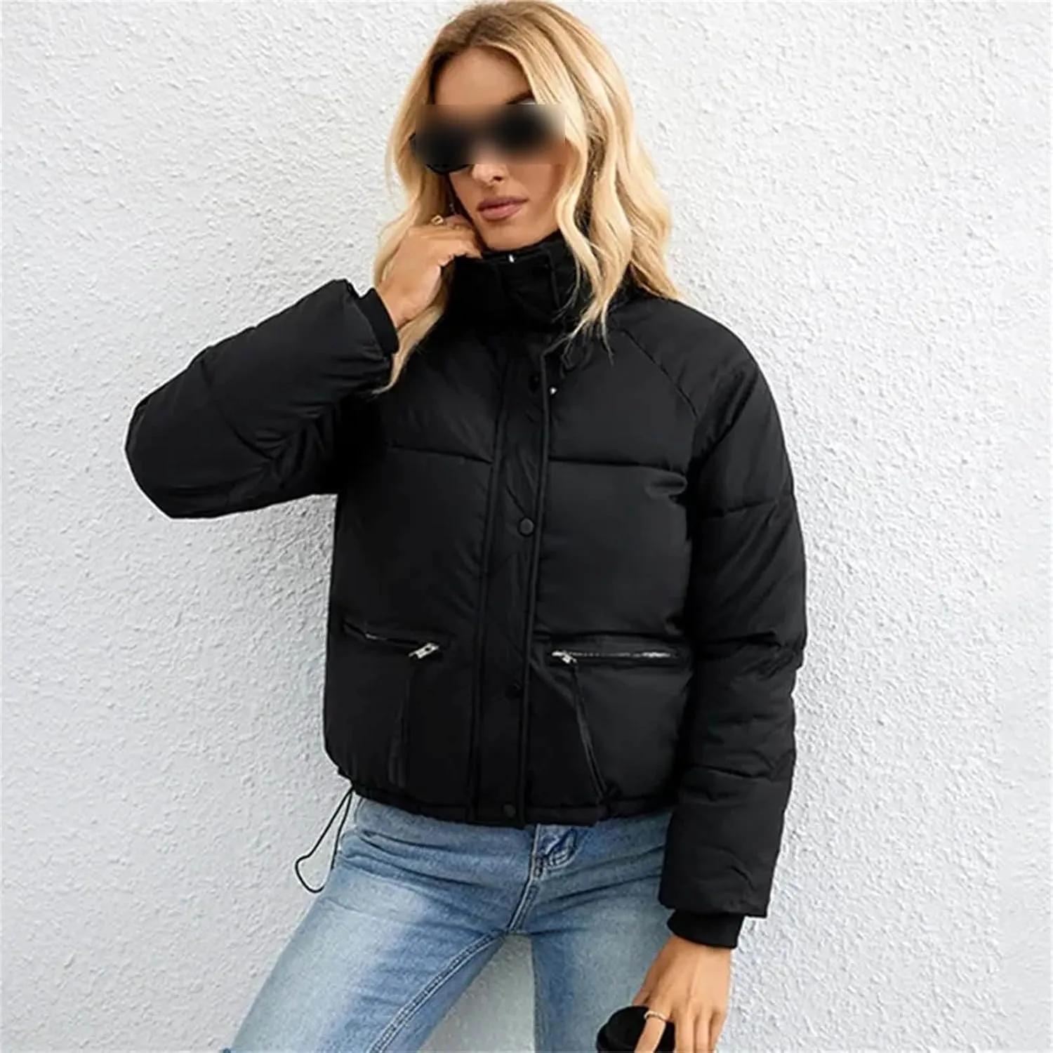 Women Short Parkas Jackets Autumn Winter Casual Pockets Thicken Outwear Casual Warm Snow Coat Cotton Padded Coats