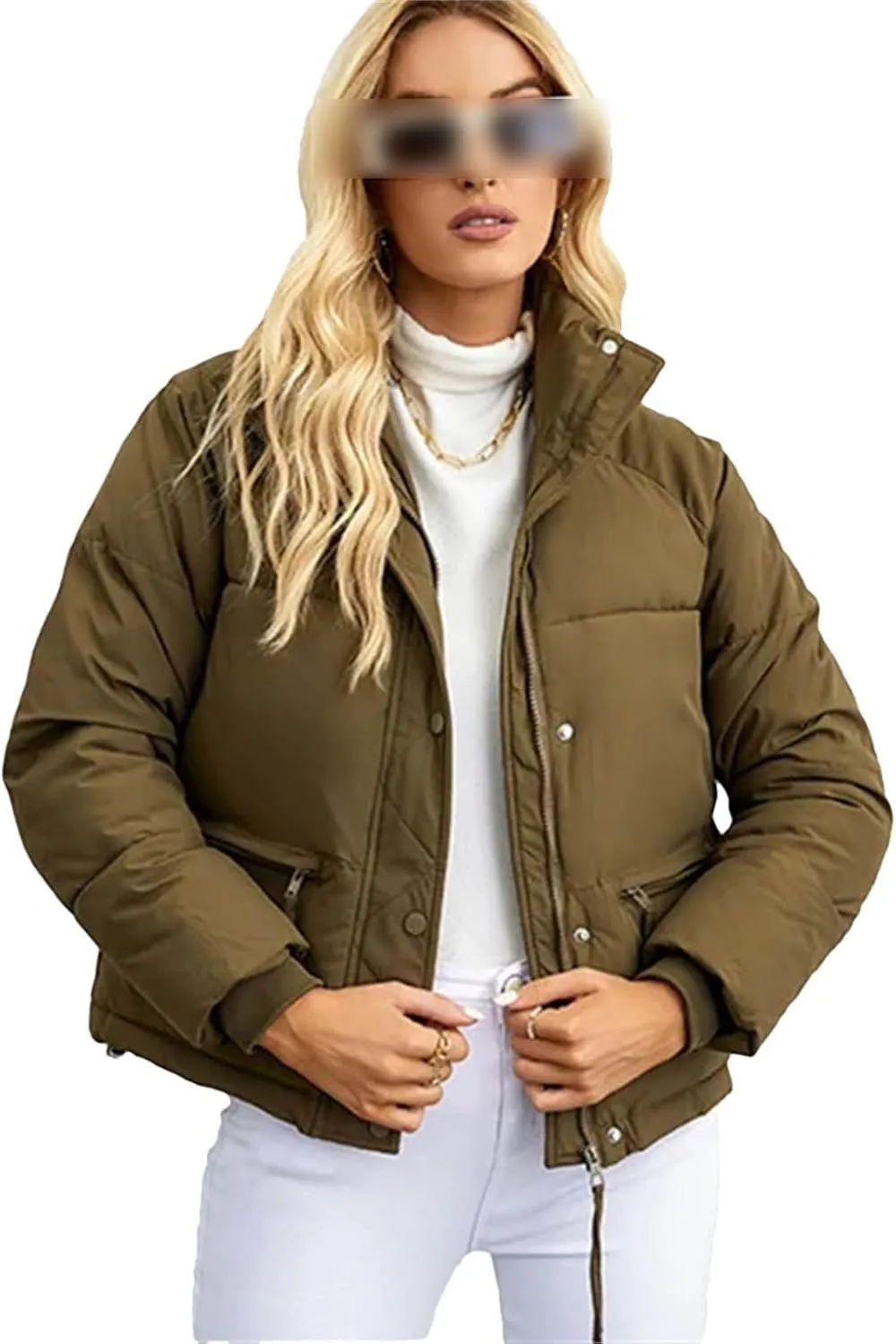 Women Short Parkas Jackets Autumn Winter Casual Pockets Thicken Outwear Casual Warm Snow Coat Cotton Padded Coats