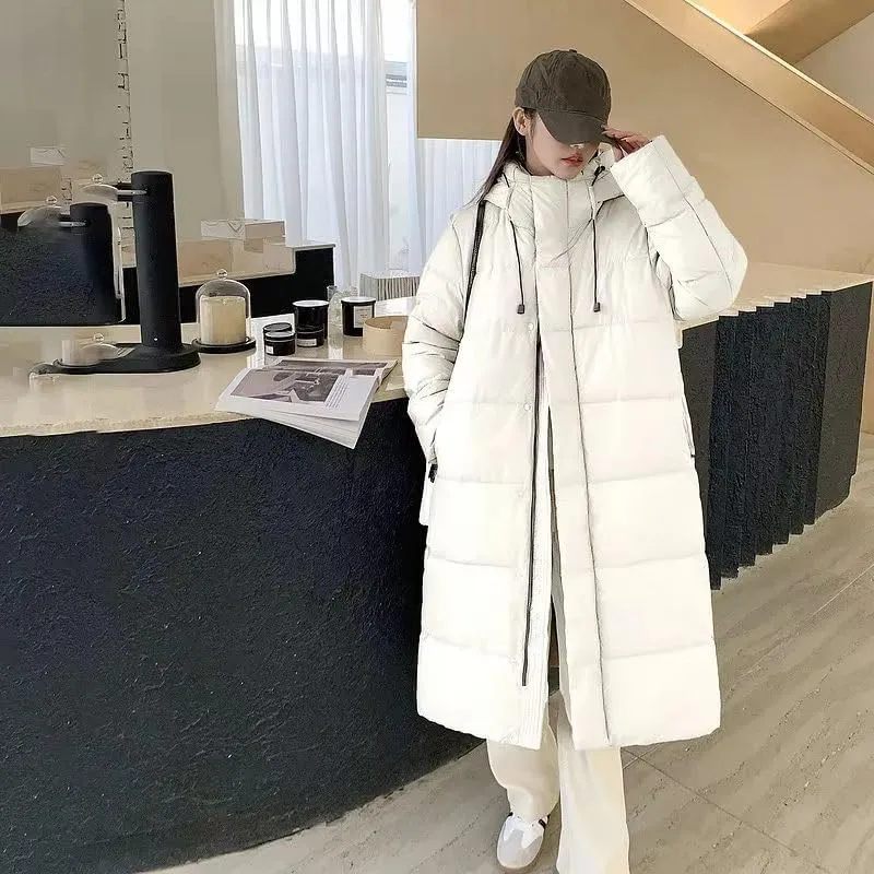 Women Winter Jacket 2024 New Mid-length Clothes Fashion Slim Thick Cotton Coat Elegant Parka Woman Padded Coat
