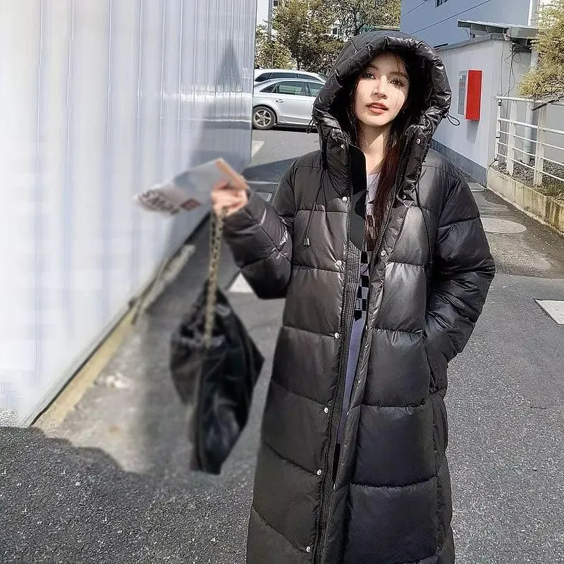Women Winter Jacket 2024 New Mid-length Clothes Fashion Slim Thick Cotton Coat Elegant Parka Woman Padded Coat