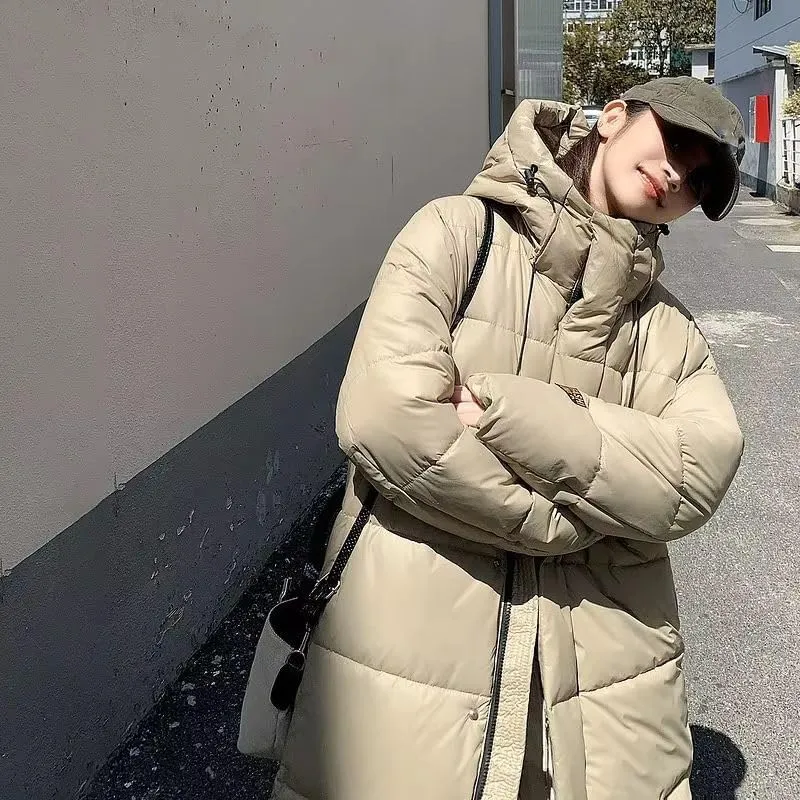 Women Winter Jacket 2024 New Mid-length Clothes Fashion Slim Thick Cotton Coat Elegant Parka Woman Padded Coat