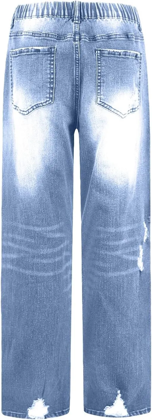 Women's Baggy Jeans Y2k Baggy Loose Boyfriend Trouser Jeans High Waisted Stretch Casual Fashion y2k Denim Pants