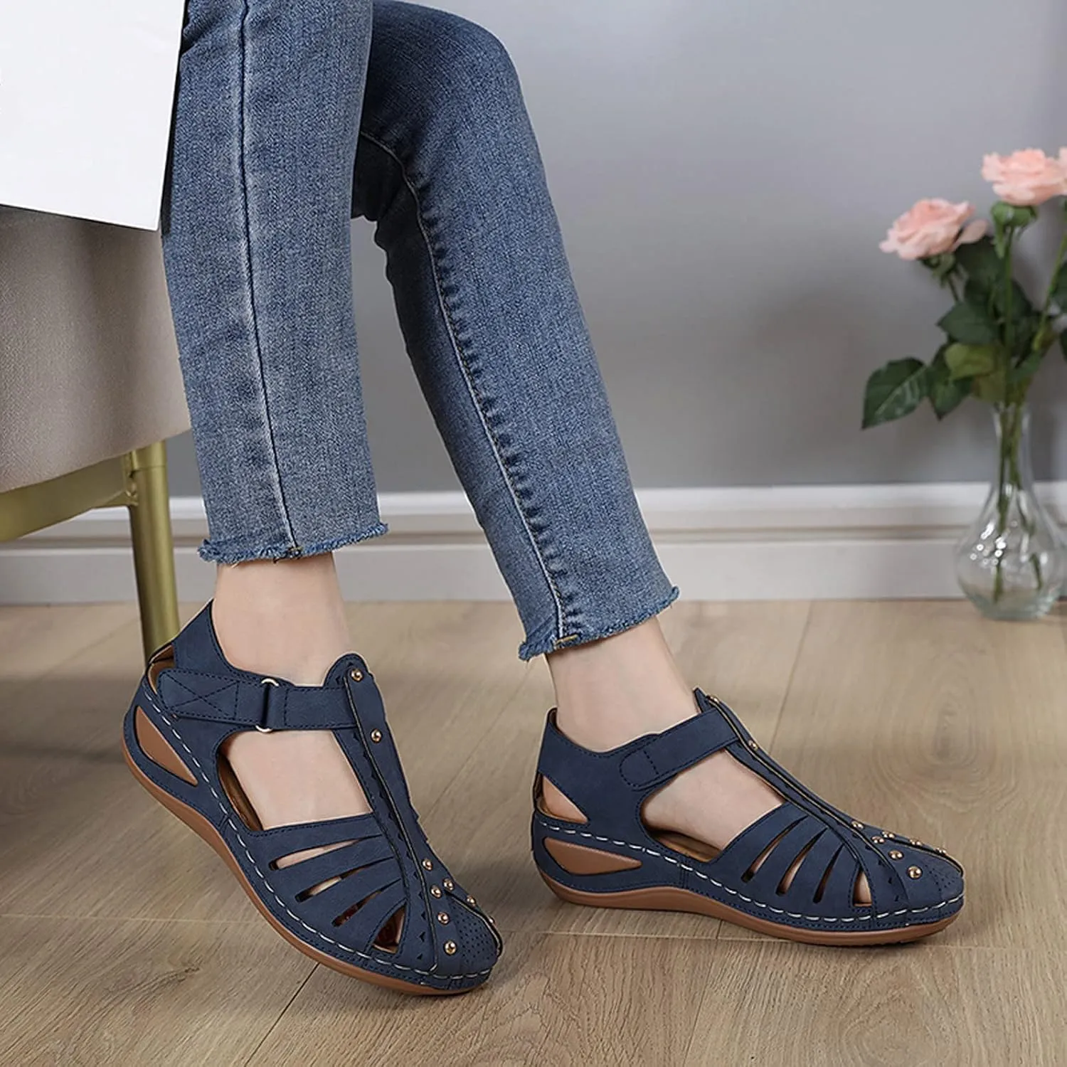 Womens Barefoot Flip Flops With Arch Support Yoga Mat Cushion Summer Beach Walking Sandals Lightweight Non Slip Outdoor Casual Shoes Orthopedic Shoes for Women