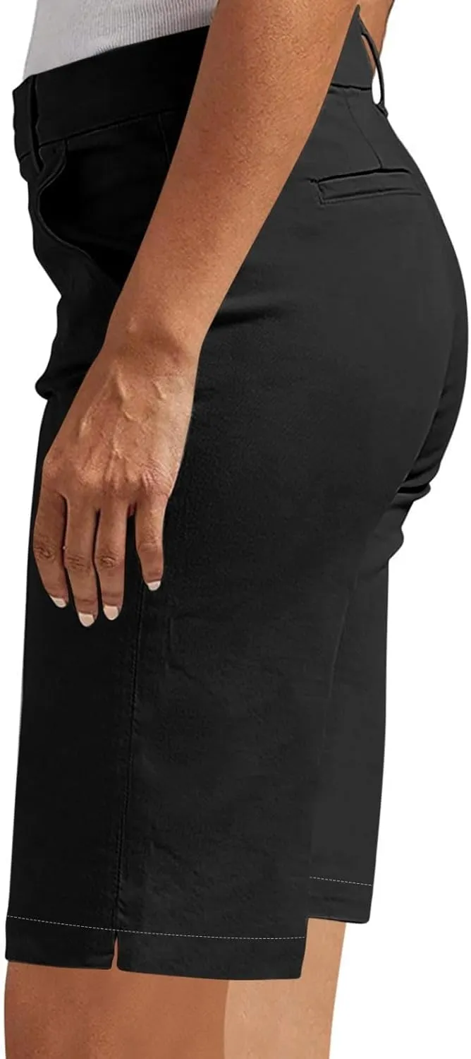 Women's Bermuda Shorts, Summer Straight Leg Chino Dressy Bike Shorts High Waisted Office Casual Party Sweat Shorts