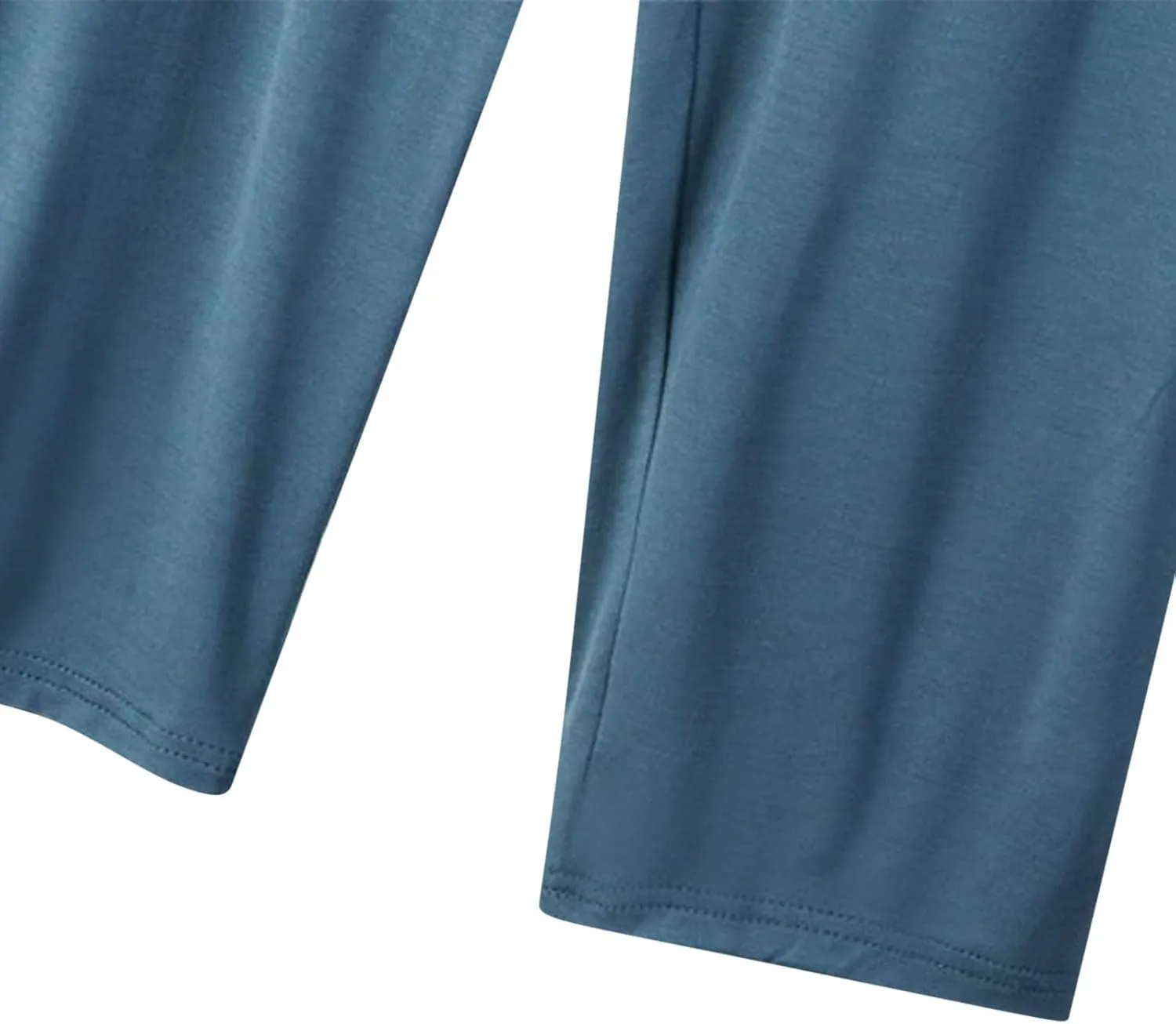 Women's Casual Capri Pants 3/4 Length Trousers, Ladies Thin Cropped Trouser Three Quarter Soft Shorts Bottom