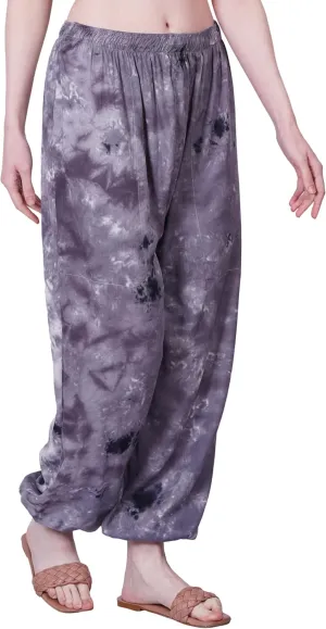 Women's Harem Pants | Flowy Hippie Clothes | Comfy Bohemian Elasticated Yoga Pants with 2 Side Pockets for Women