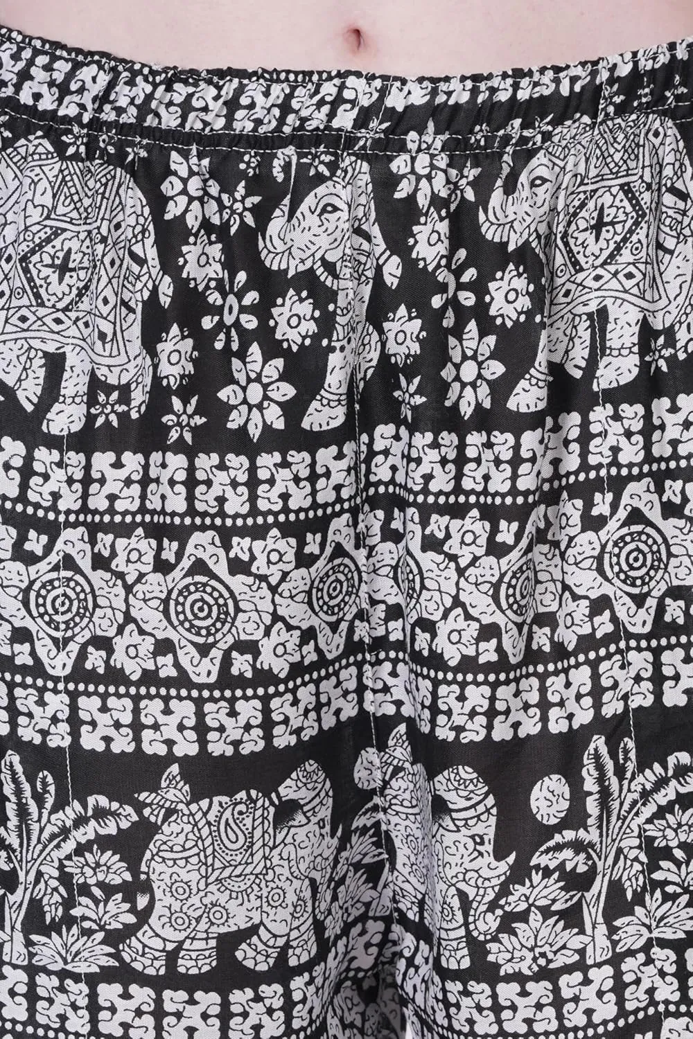 Women's Harem Pants | Flowy Hippie Clothes | Comfy Bohemian Elasticated Yoga Pants with 2 Side Pockets for Women