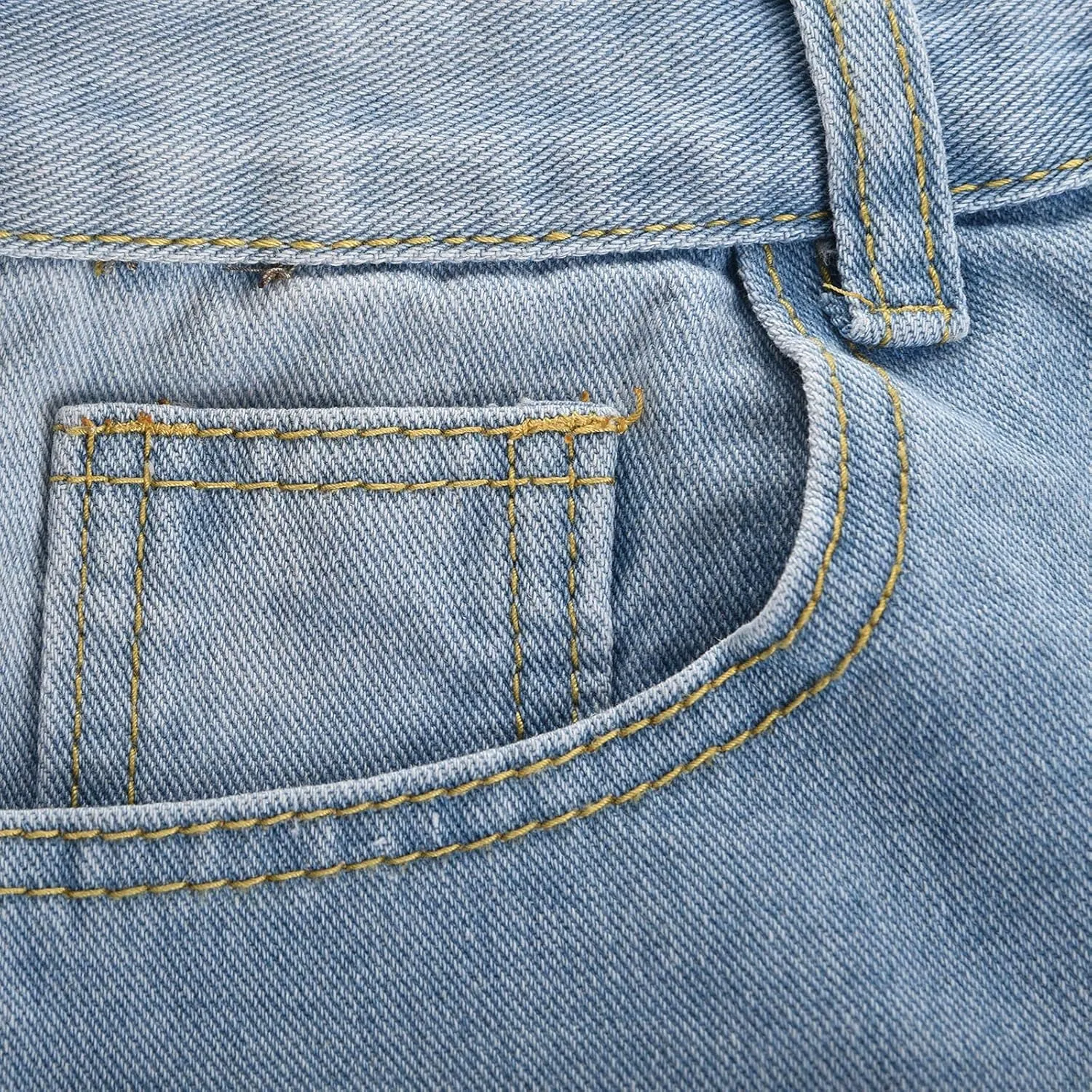 Women's Jean Shorts High Waisted Stretchy Casual Raw Hem Denim Shorts Ripped Jeans Y2K Summer Bottoms