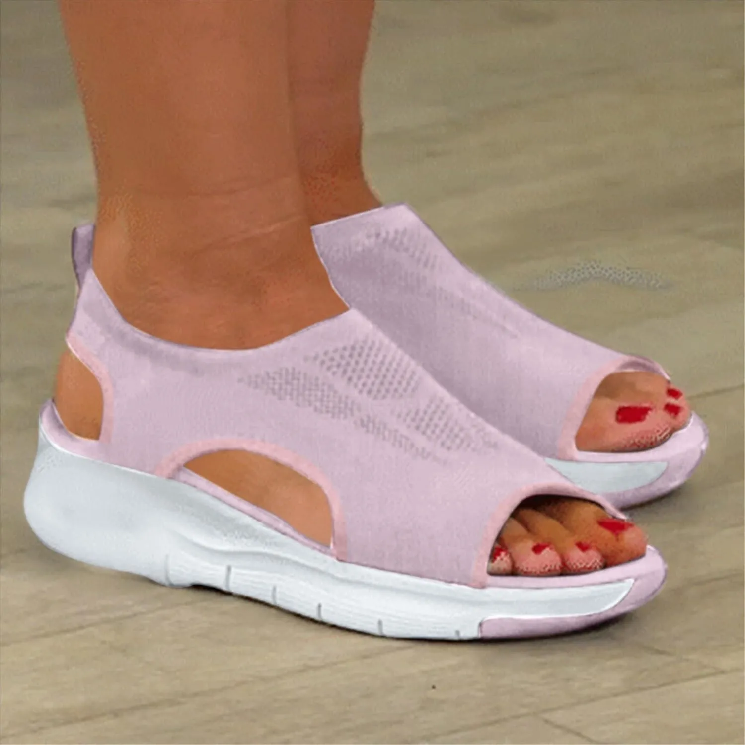 Womens Orthopedic Sandals Breathable Tennis Arch Support Wide Fit Plantar Fasciitis Sport Summer Dressy Platform Sandals