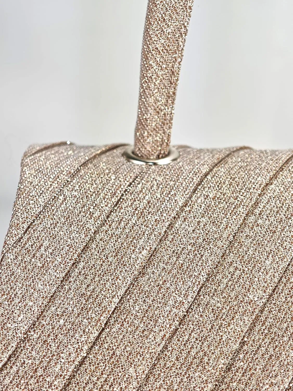 Women's Rhinestone Evening Bag Glitter Clutch Purses Crystal Pearl Party Handbags with Chain