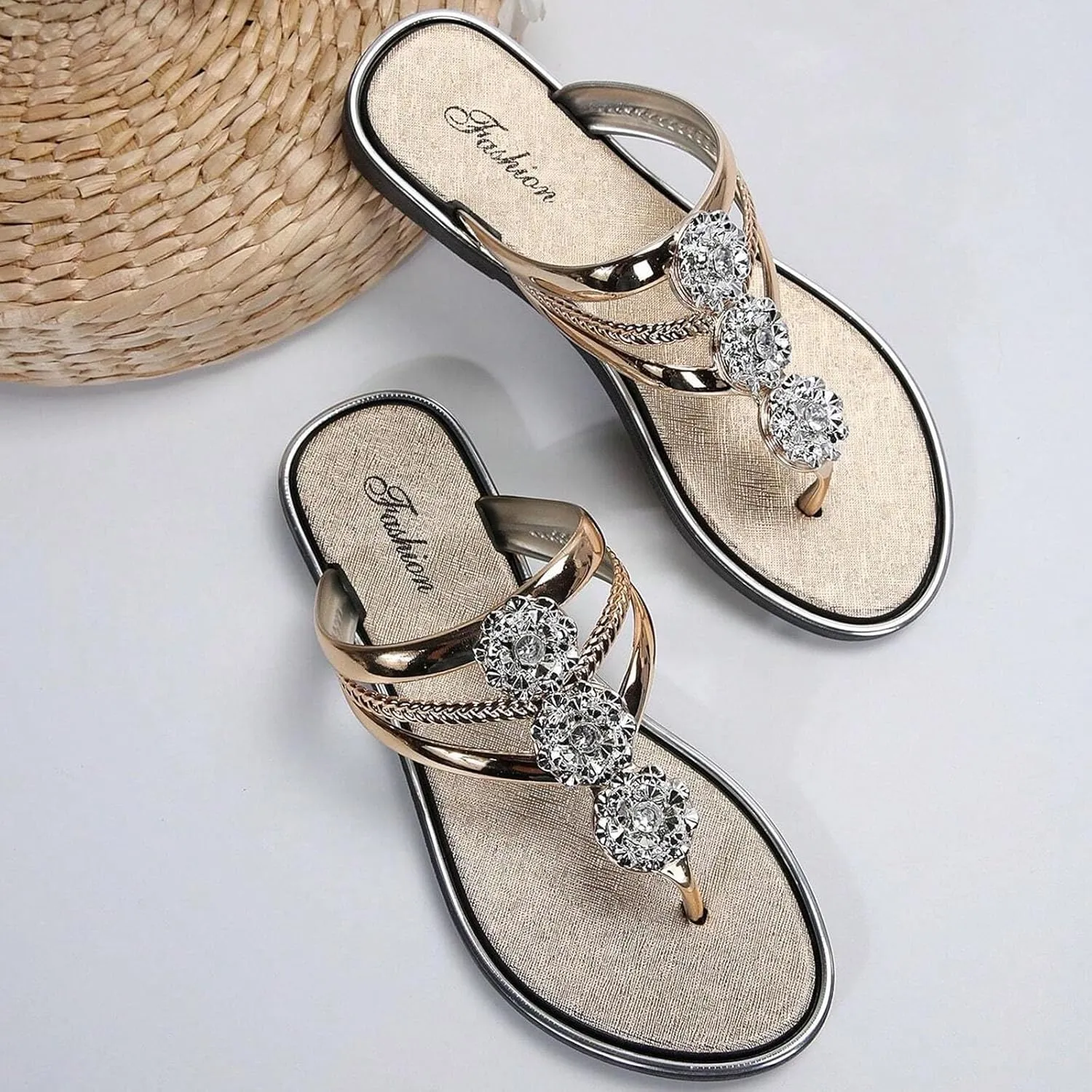 Women's Sandals Women's Cross Strappy Sandals Women's Orthopedic Sandals Summer Comfortable Dress Flats Sandal