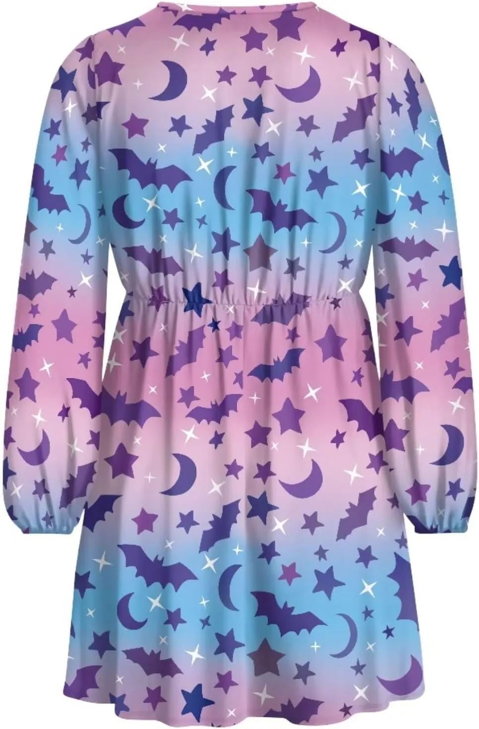 Womens Sexy Long Sleeve V Neck Dress Casual Mini Dress Skater Dresses