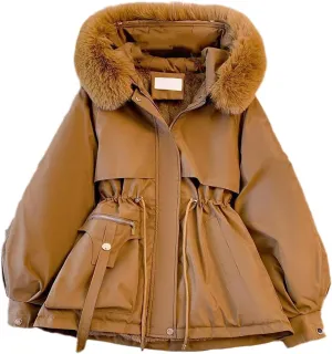 Women's Winter Jacket Overcoat Thick Cotton Liner Padded Coat Female Plus Size Casual Loose Hooded Parkas