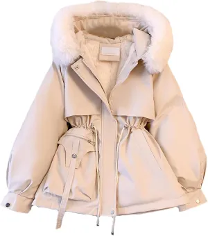 Women's Winter Jacket Overcoat Thick Cotton Liner Padded Coat Female Plus Size Casual Loose Hooded Parkas