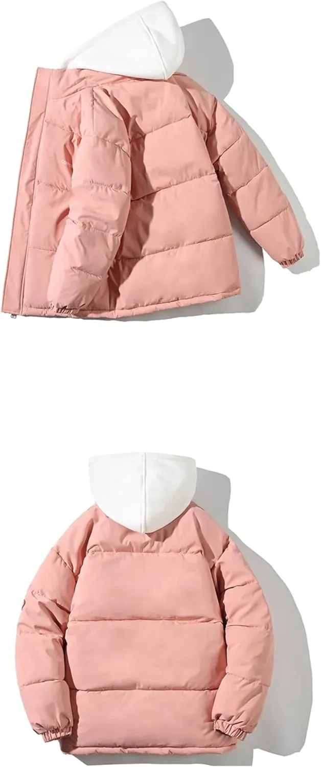 Women's Winter Oversize Jacket Down Cotton Padded Coat Female Loose Casual Overcoat Female Hooded Short Parkas