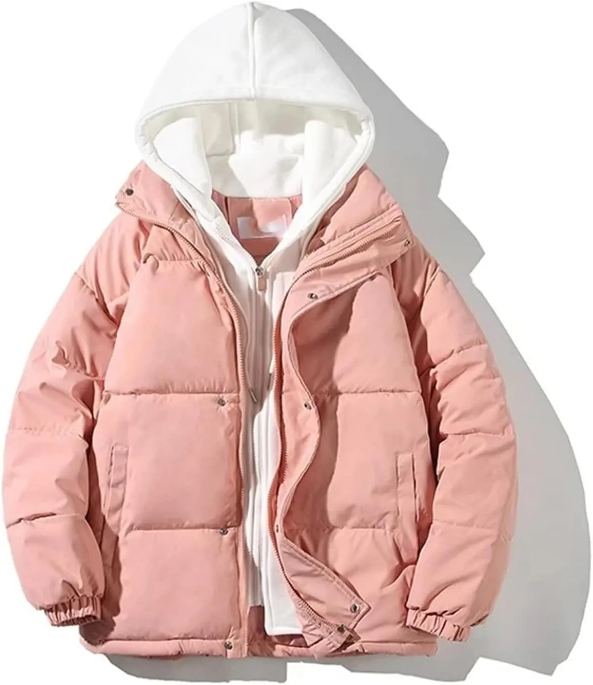 Women's Winter Oversize Jacket Down Cotton Padded Coat Female Loose Casual Overcoat Female Hooded Short Parkas