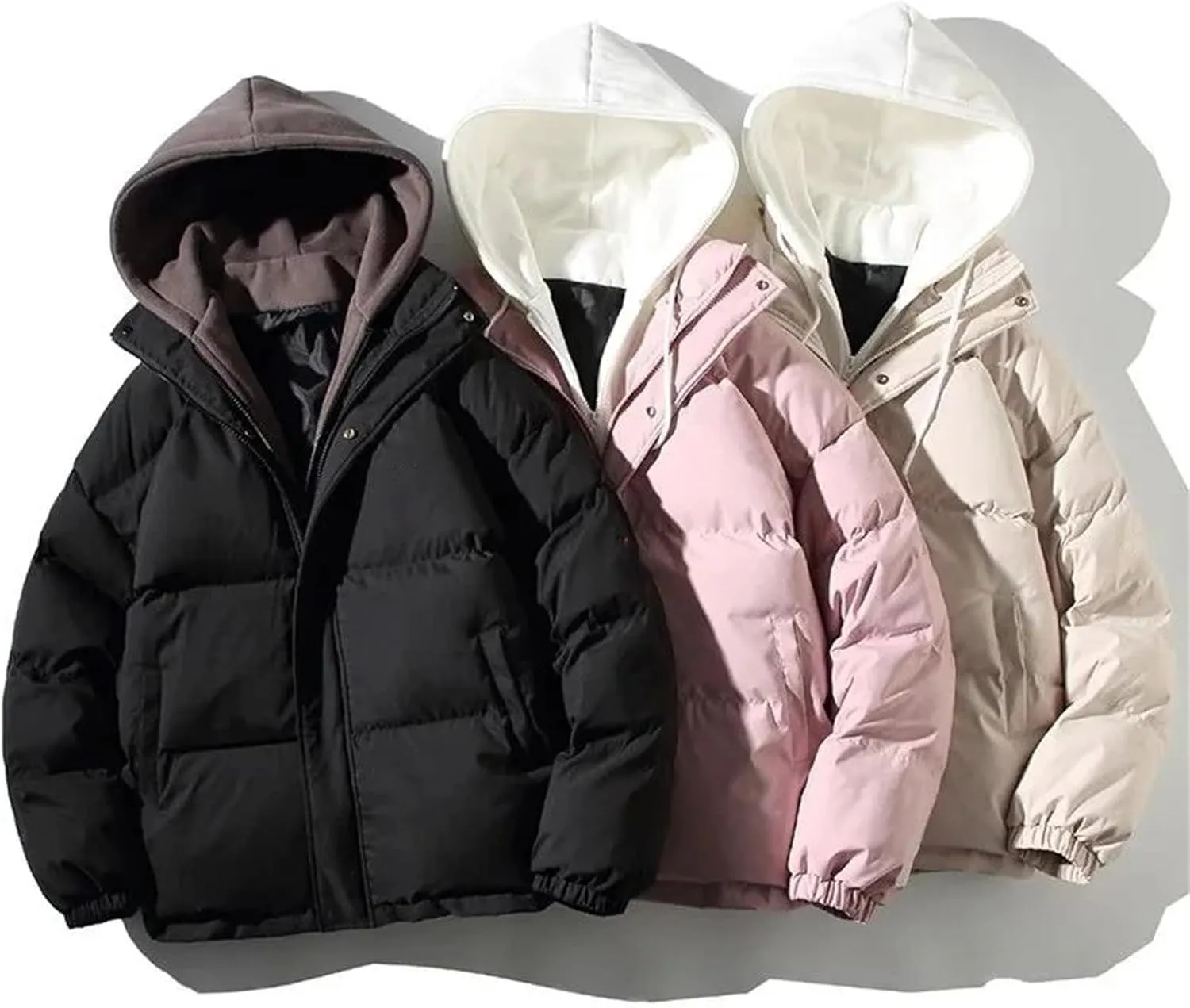 Women's Winter Oversize Jacket Down Cotton Padded Coat Female Loose Casual Overcoat Female Hooded Short Parkas