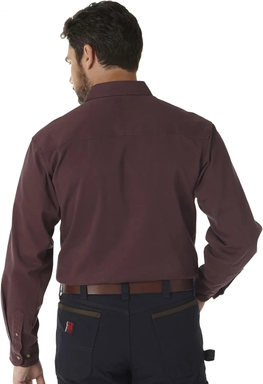 Wrangler Men's Riggs Workwear Logger Twill Long Sleeve Work Shirt