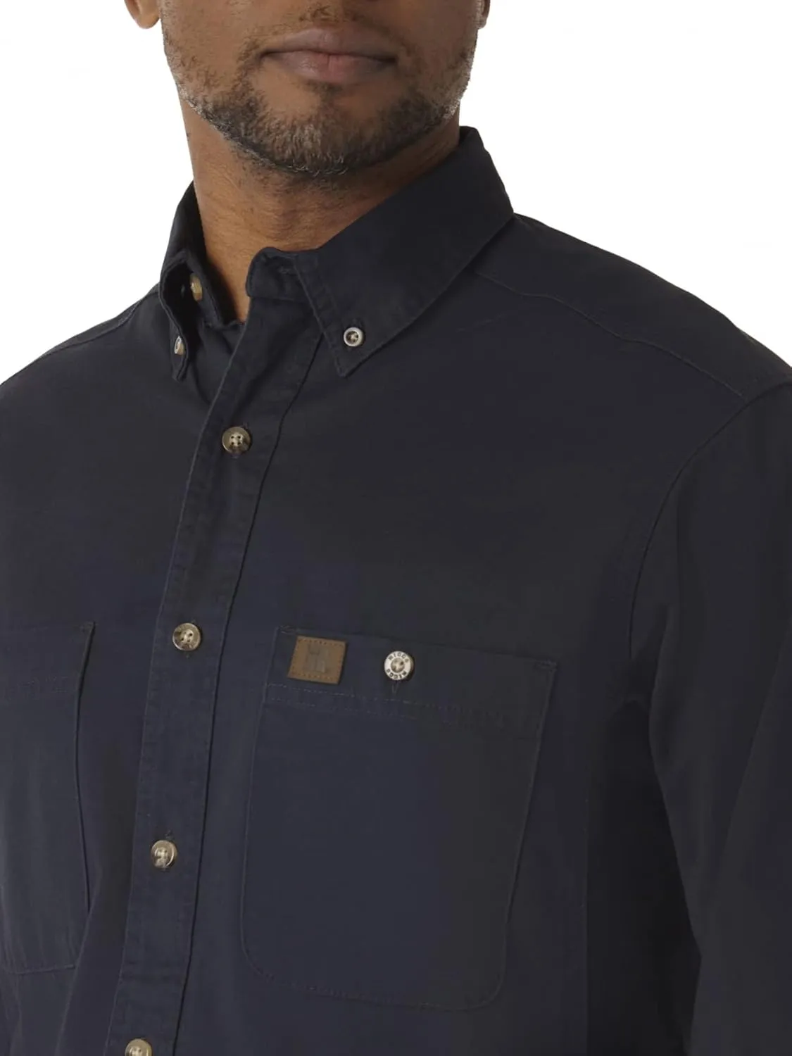 Wrangler Men's Riggs Workwear Logger Twill Long Sleeve Work Shirt