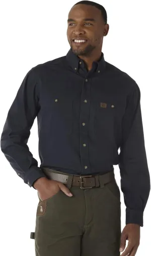 Wrangler Men's Riggs Workwear Logger Twill Long Sleeve Work Shirt